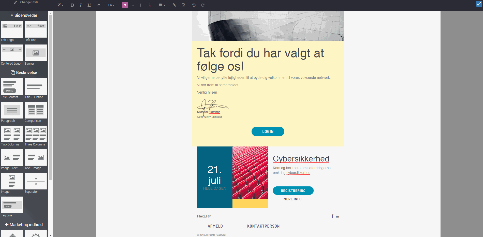 Odoo CMS - et stort billede